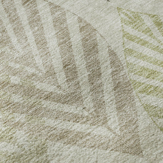 Piper Looms Mayfield Floral AMF744 Taupe Machine Washable Area Rug Swatch Image
