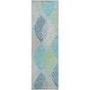Piper Looms Mayfield Floral AMF744 Teal Machine Washable Area Rug Runner Main Image