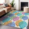 Piper Looms Mayfield Floral AMF744 White Machine Washable Area Rug Lifestyle Image Feature