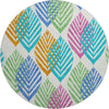 Piper Looms Mayfield Floral AMF744 White Machine Washable Area Rug Round Main Image