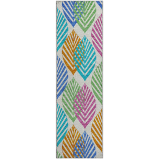 Piper Looms Mayfield Floral AMF744 White Machine Washable Area Rug Runner Main Image