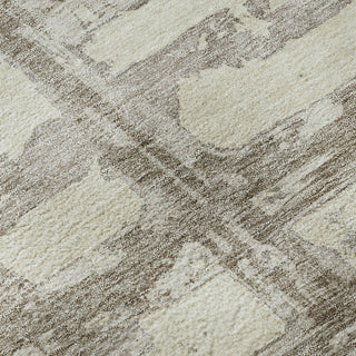 Piper Looms Mayfield Stripes AMF745 Beige Machine Washable Area Rug Swatch Image