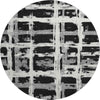 Piper Looms Mayfield Stripes AMF745 Black Machine Washable Area Rug Round Main Image