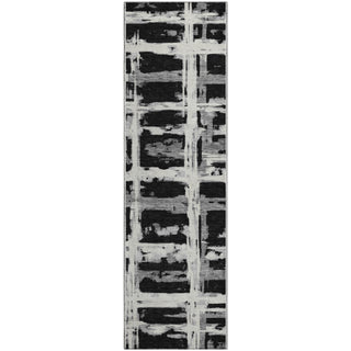 Piper Looms Mayfield Stripes AMF745 Black Machine Washable Area Rug Runner Main Image