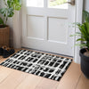 Piper Looms Mayfield Stripes AMF745 Black Machine Washable Area Rug Scatter Lifestyle Image Feature