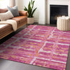 Piper Looms Mayfield Stripes AMF745 Blush Machine Washable Area Rug Lifestyle Image Feature