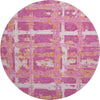 Piper Looms Mayfield Stripes AMF745 Blush Machine Washable Area Rug Round Main Image
