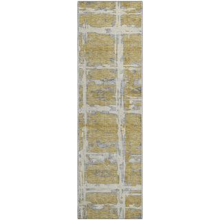 Piper Looms Mayfield Stripes AMF745 Gold Machine Washable Area Rug Runner Main Image