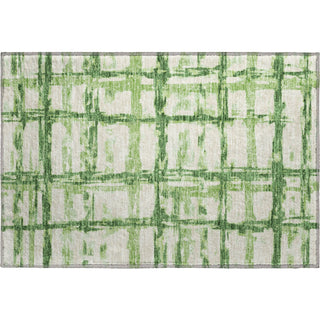 Piper Looms Mayfield Stripes AMF745 Green Machine Washable Area Rug Scatter Main Image