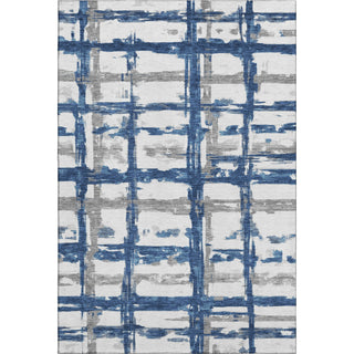 Piper Looms Mayfield Stripes AMF745 Navy Machine Washable Area Rug main image