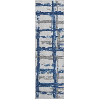 Piper Looms Mayfield Stripes AMF745 Navy Machine Washable Area Rug Runner Main Image
