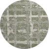 Piper Looms Mayfield Stripes AMF745 Olive Machine Washable Area Rug Round Main Image