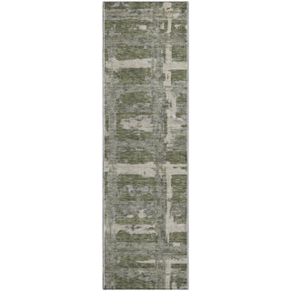 Piper Looms Mayfield Stripes AMF745 Olive Machine Washable Area Rug Runner Main Image