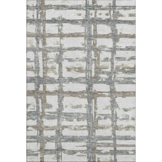 Piper Looms Mayfield Stripes AMF745 Silver Machine Washable Area Rug main image