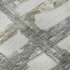 Piper Looms Mayfield Stripes AMF745 Silver Machine Washable Area Rug Swatch Image