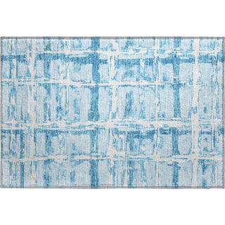 Piper Looms Mayfield Stripes AMF745 Sky Machine Washable Area Rug Scatter Main Image