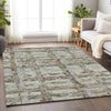 Piper Looms Mayfield Stripes AMF745 Taupe Machine Washable Area Rug Lifestyle Image Feature