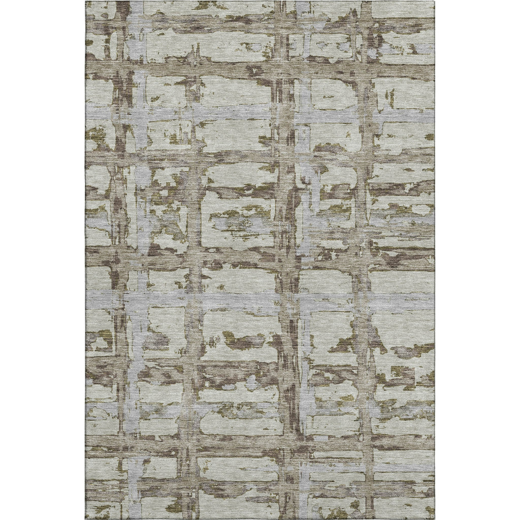 Piper Looms Mayfield Stripes AMF745 Taupe Machine Washable Area Rug main image