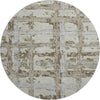 Piper Looms Mayfield Stripes AMF745 Taupe Machine Washable Area Rug Round Main Image