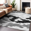 Piper Looms Mayfield Abstract AMF746 Black Machine Washable Area Rug Lifestyle Image Feature