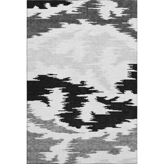 Piper Looms Mayfield Abstract AMF746 Black Machine Washable Area Rug main image