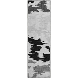 Piper Looms Mayfield Abstract AMF746 Black Machine Washable Area Rug Runner Main Image