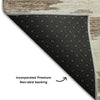 Piper Looms Mayfield Abstract AMF746 Chocolate Machine Washable Area Rug Backing Image