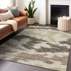 Piper Looms Mayfield Abstract AMF746 Chocolate Machine Washable Area Rug Lifestyle Image Feature