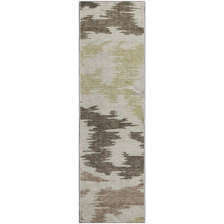 Piper Looms Mayfield Abstract AMF746 Chocolate Machine Washable Area Rug Runner Main Image