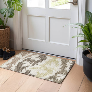 Piper Looms Mayfield Abstract AMF746 Chocolate Machine Washable Area Rug Scatter Lifestyle Image Feature