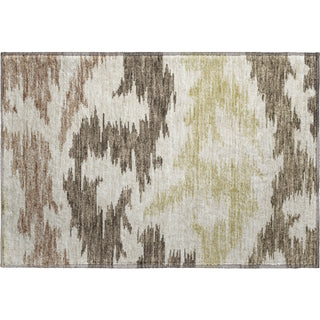 Piper Looms Mayfield Abstract AMF746 Chocolate Machine Washable Area Rug Scatter Main Image