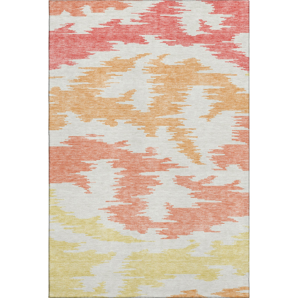Piper Looms Mayfield Abstract AMF746 Coral Machine Washable Area Rug main image