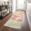 Piper Looms Mayfield Abstract AMF746 Coral Machine Washable Area Rug Runner Lifestyle Image Feature