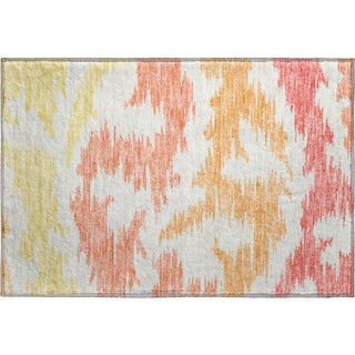 Piper Looms Mayfield Abstract AMF746 Coral Machine Washable Area Rug Scatter Main Image