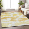 Piper Looms Mayfield Abstract AMF746 Gold Machine Washable Area Rug Lifestyle Image Feature