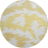 Piper Looms Mayfield Abstract AMF746 Gold Machine Washable Area Rug Round Main Image