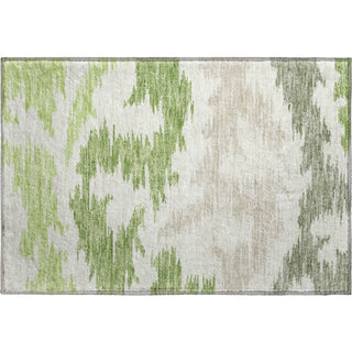 Piper Looms Mayfield Abstract AMF746 Green Machine Washable Area Rug Scatter Main Image