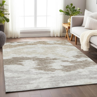 Piper Looms Mayfield Abstract AMF746 Ivory Machine Washable Area Rug Lifestyle Image Feature