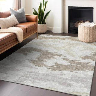 Piper Looms Mayfield Abstract AMF746 Ivory Machine Washable Area Rug Lifestyle Image Feature