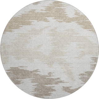 Piper Looms Mayfield Abstract AMF746 Ivory Machine Washable Area Rug Round Main Image