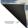 Piper Looms Mayfield Abstract AMF746 Navy Machine Washable Area Rug Backing Image