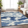 Piper Looms Mayfield Abstract AMF746 Navy Machine Washable Area Rug Lifestyle Image Feature