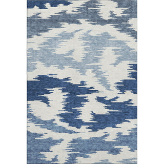 Piper Looms Mayfield Abstract AMF746 Navy Machine Washable Area Rug main image