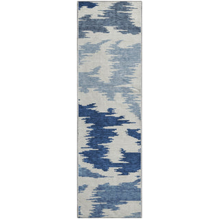 Piper Looms Mayfield Abstract AMF746 Navy Machine Washable Area Rug Runner Main Image