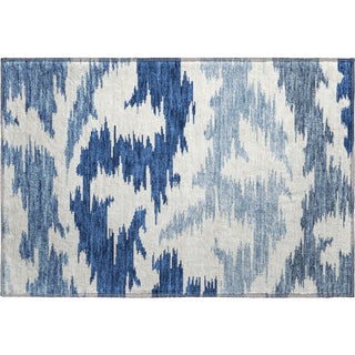 Piper Looms Mayfield Abstract AMF746 Navy Machine Washable Area Rug Scatter Main Image