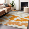 Piper Looms Mayfield Abstract AMF746 Orange Machine Washable Area Rug Lifestyle Image Feature