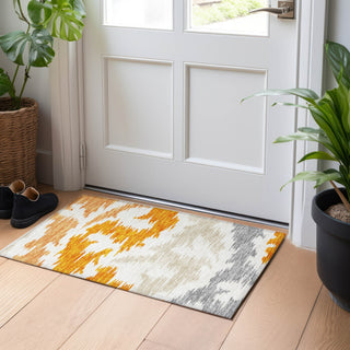 Piper Looms Mayfield Abstract AMF746 Orange Machine Washable Area Rug Scatter Lifestyle Image Feature