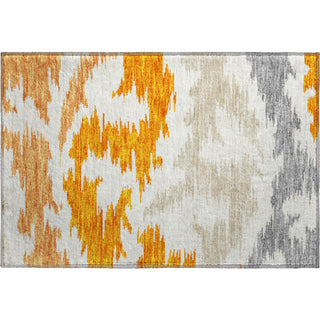 Piper Looms Mayfield Abstract AMF746 Orange Machine Washable Area Rug Scatter Main Image