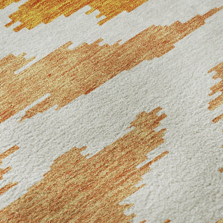Piper Looms Mayfield Abstract AMF746 Orange Machine Washable Area Rug Swatch Image