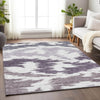 Piper Looms Mayfield Abstract AMF746 Purple Machine Washable Area Rug Lifestyle Image Feature